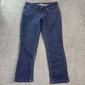Riders by Lee Straight Leg Jeans Womens 32x27 Dark Wash Blue Stretch Denim